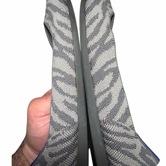 Rothy’s zebra print pointy toe flats - Picture 7 of 10